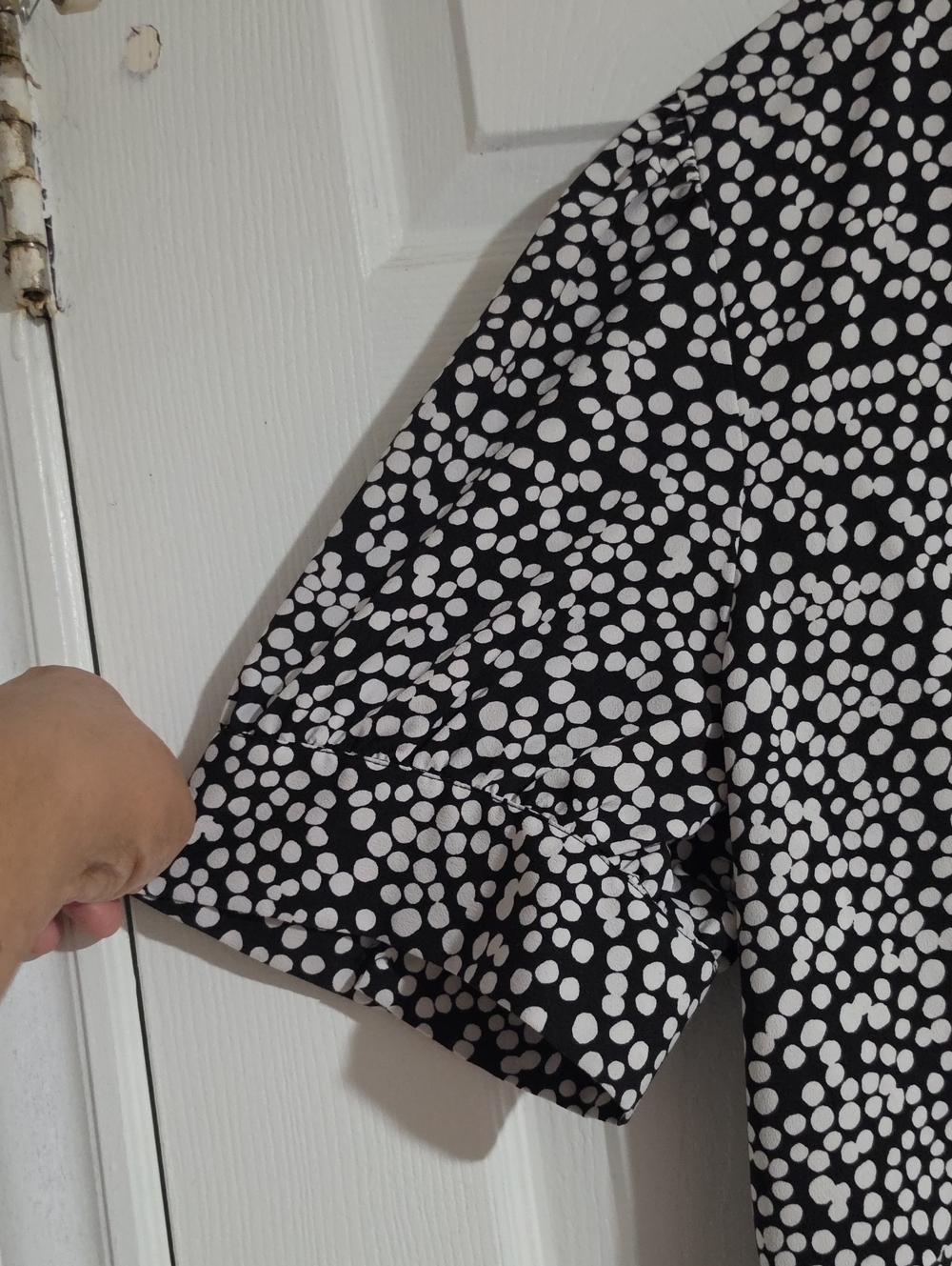 Who What Wear Black and White Ditsy Floral Maxi Dress Size XXL. - Picture 5 of 11